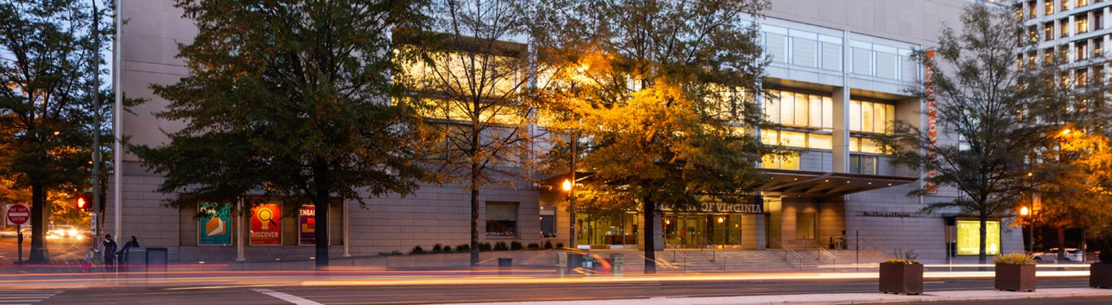 A street view from the south west of the Library of Virginia.